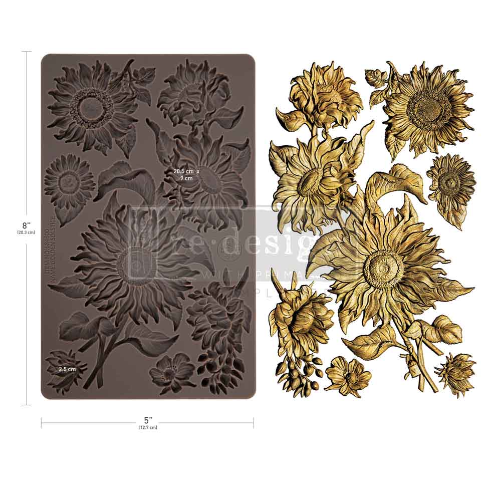 Decor Moulds® - Golden Solstice - 1 pc, 5"x8"x8mm